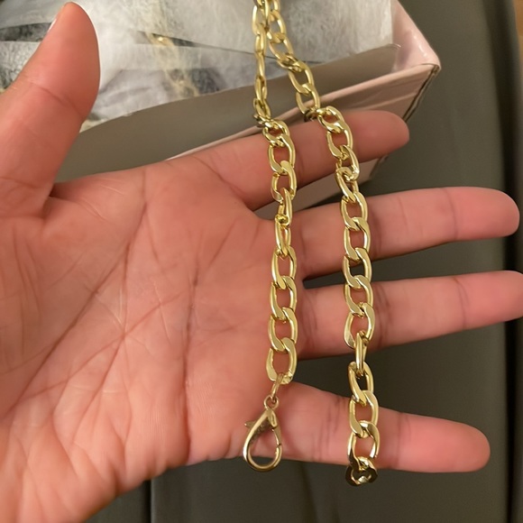 NWOT Chain anklet open toe stiletto heel Sandals 👡 - Picture 7 of 8